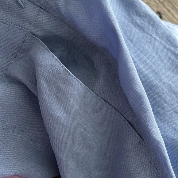 Club Monaco Crop Flare Pants Blue Size 12 NWT - Picture 8 of 8